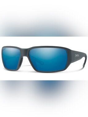 Smith Optics Hookset Matte Slate ChromaPop Polarized Glass Blue Mirror
